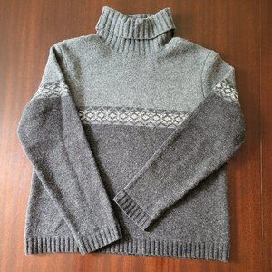 Gray Women's Eddie Bauer Lambs Wool Turtleneck Sweater